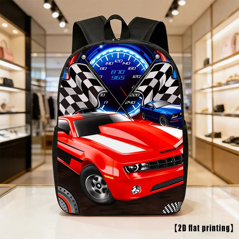 A Unisex Backpack Designed for Car Racing, Featuring a Lightweight And Spacious Design with Adjustable Shoulder Straps And Side Pockets. Perfect for Everyday Use, Commuting, And Various Activities. It'S Great for Hiking, Mountaineering