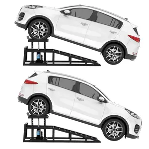 Hydraulic Car Ramps 2-Pack - 5 Ton (11023 lbs) Capacity Adjustable Vehicle Lift for Garage Maintenance & Oil Changes