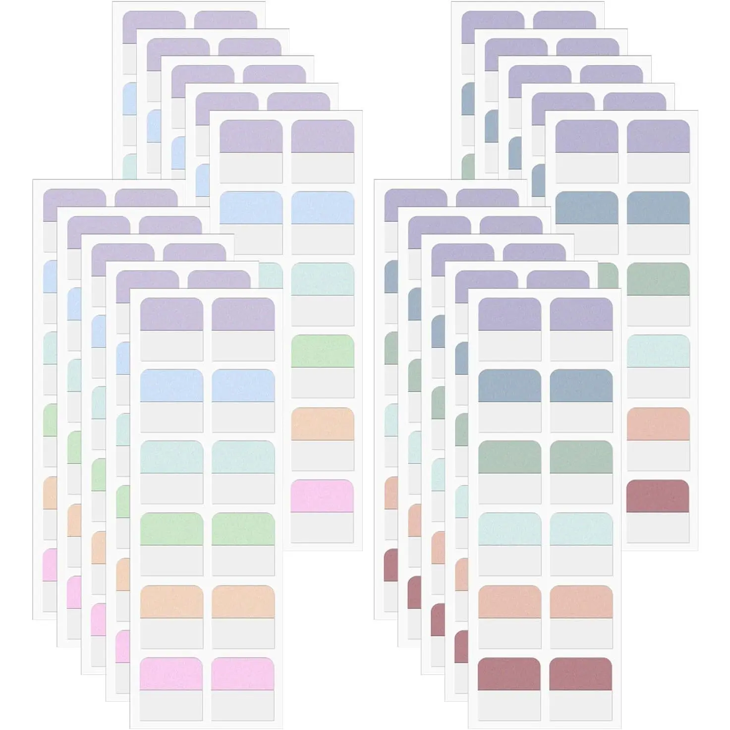 240 count 1Inch Colored Book Sticky Index Tabs Dividers Repositionable Book Page Markers Tabs Annotation Tab Stickers Label Sticky Tabs for Notebooks Binders File Classification