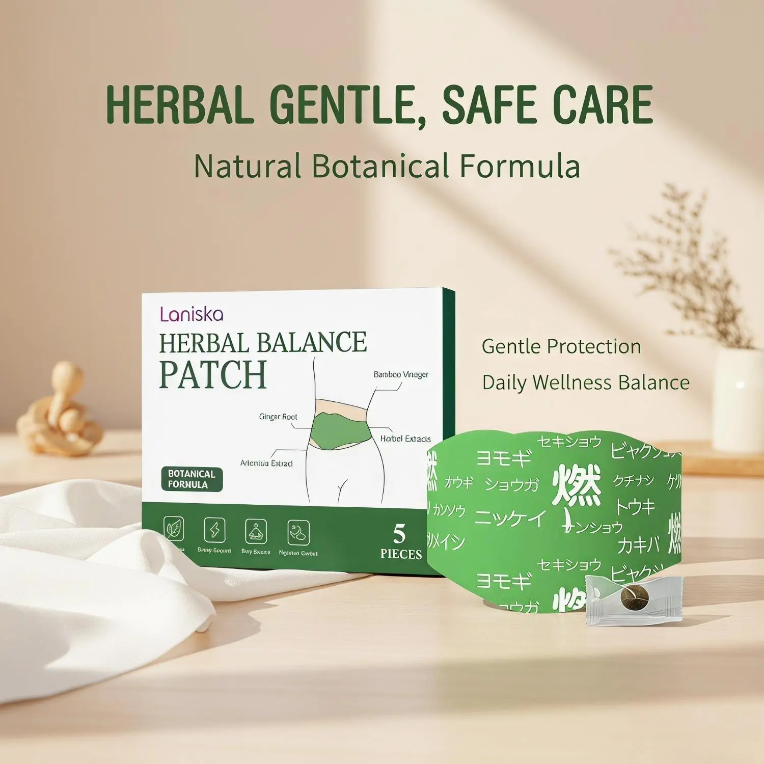 MOSMIA Herbal Patch Pad Balance Patch, Pro-Series Botanical Warming Stickers - SummerVibes Targeted ThermalSupport for Active Lifestyles (5pcs)