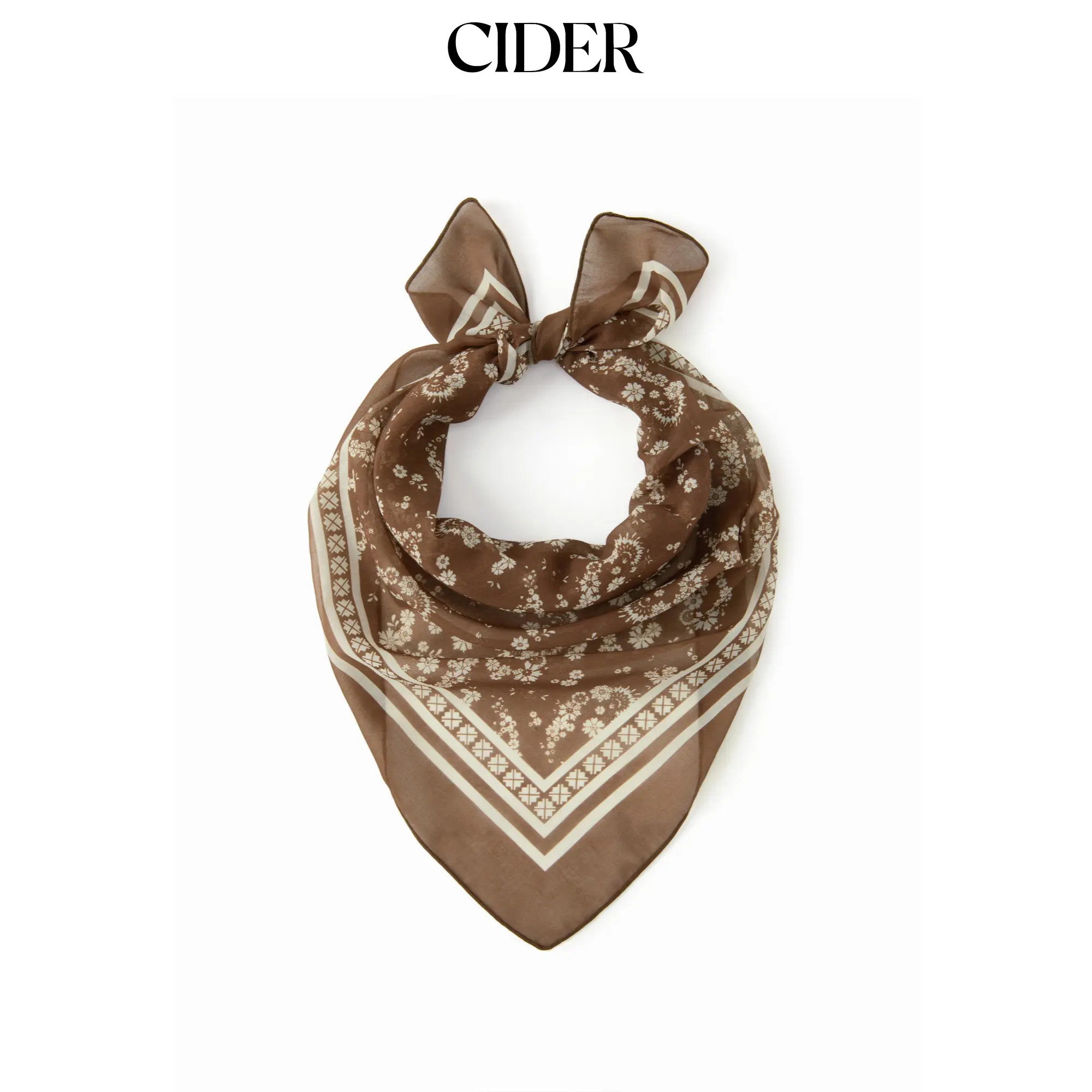 Cider FLORAL SQUARE HEADSCARF