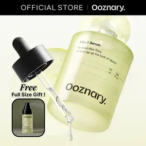 (FREE GIFT) [Ooznary] Vita 3 Serum with 2 types of Gentle Vitamin C and Niacinamide plus Glutathione for Dark Spots & Dull Skin | Korean Skin care | 1.69 fl.oz 50ml