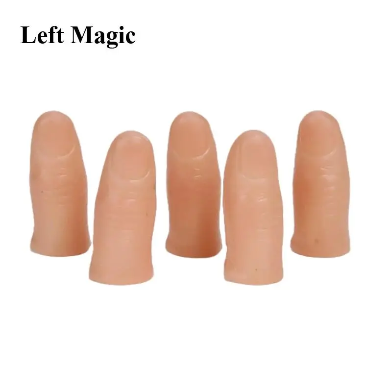 5pcs Child soft Thumb Tip Finger Fake Magic Tricks Close Up Vanish Appearing Finger Trick Props Toy for childen