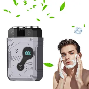 Rechargeable IPX7 waterproof 3D rotary shaver, electric shaver, magnetic head shaver, suitable for USB home RV, suitable for holiday gift giving