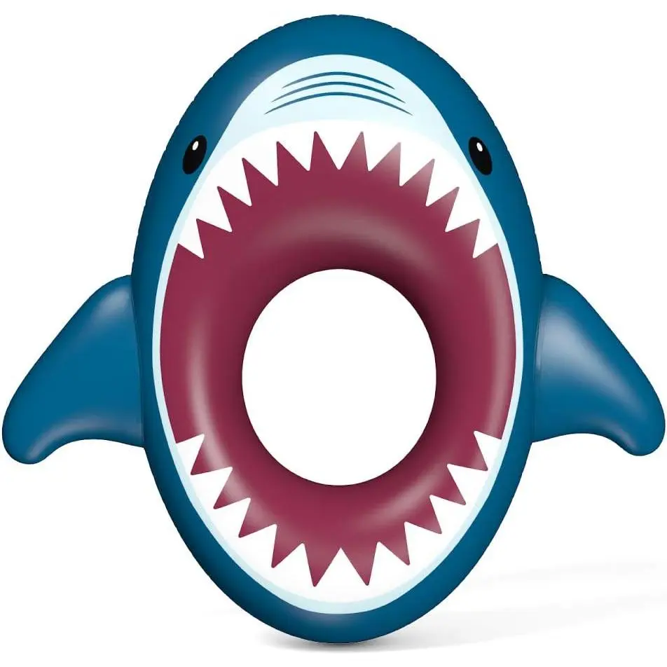 Inflatable Shark Pool Float Shark Floaties Water Fun Summer Beach Swimming Pool Tube Inflatables Ride on Pool Party Raft Lounge Toys for Kids & Adultsfidget toys