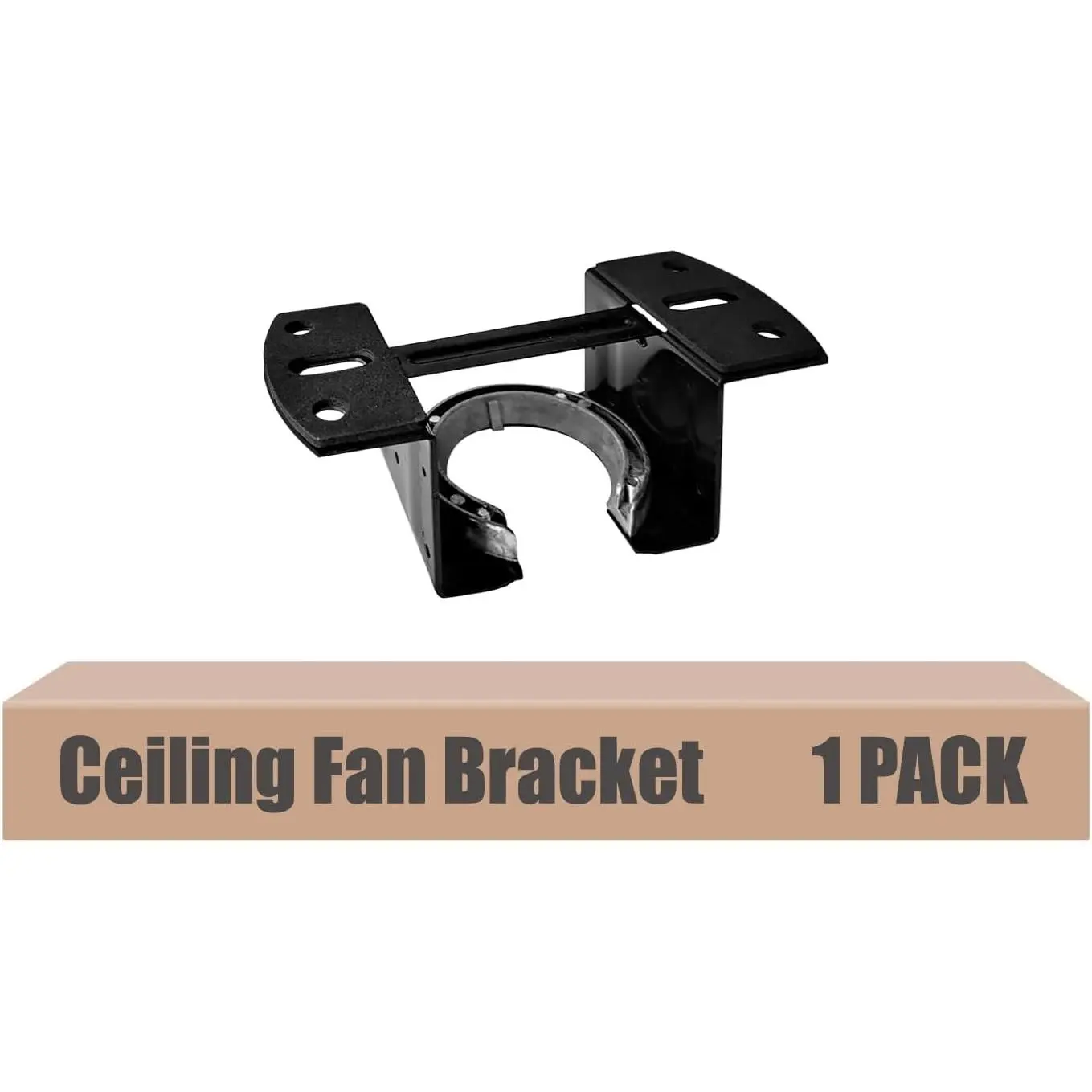 Ceiling Fan Mounting Bracket, Ceiling Fan Mounting Kits, Ceiling Fan  Suit for Cathedral Canopy Living Room, Black(1 Pack)