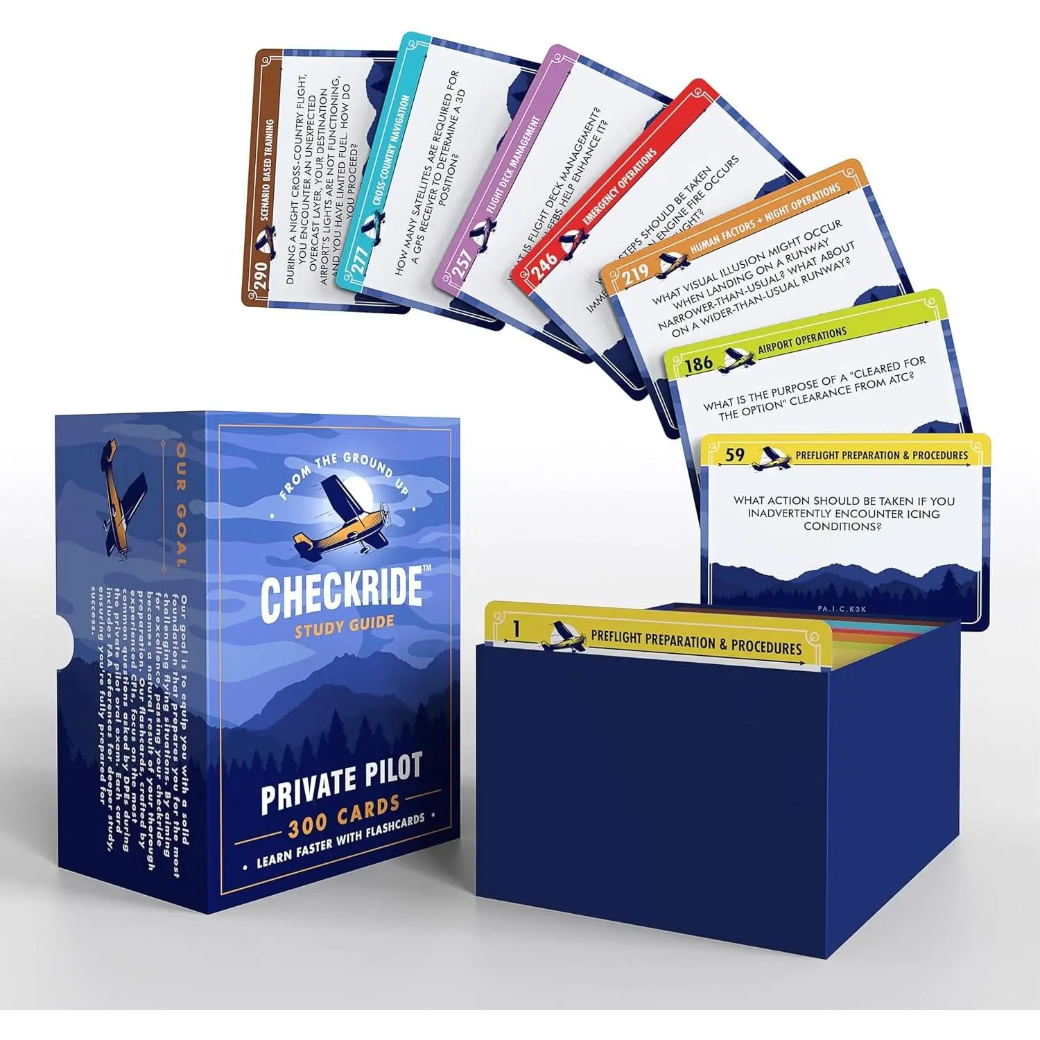 Private Pilot Flashcards 308 Oral Exam & Written Test Study Cards ACS Task Code Organized CFI-Developed Checkride Prep VFR Knowledge Test Guide
