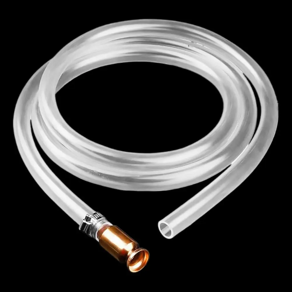 Shaker Siphon Hose for  Transfer Pump 1/2'' Copper Valve Syphon Hose Gas Siphon Pump for Gasoline, Oil, , Water, Liquid Self Priming Shaker Siphon Hand Pump Tube (6 )