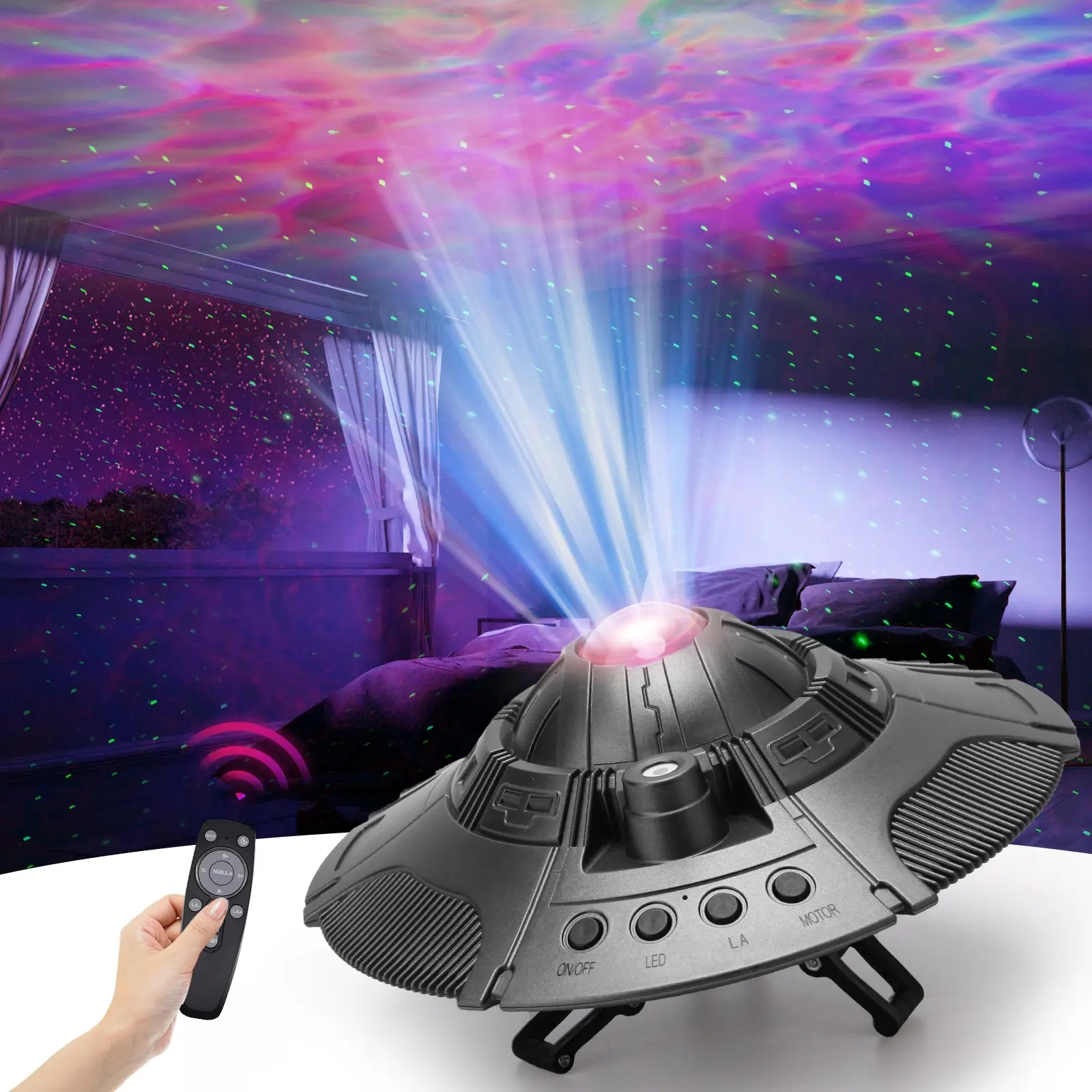 Galaxy Projector Star Projector Galaxy Night Light Space Buddy Projector with Nebula and Remote Control for Bedroom Best Gifts for Children and Adults Led Star Lights Ambient Night Light Cool Lights