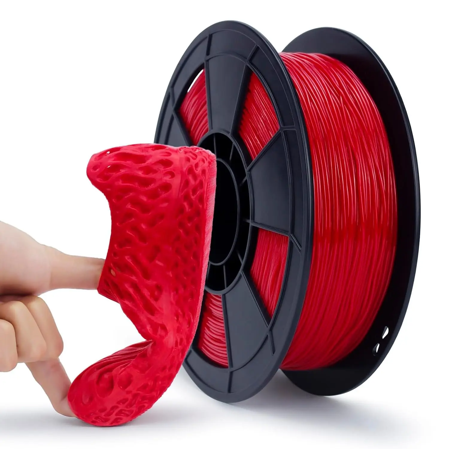 Tpu High-Speed Filament 1.75mm Flexible Spool, 95a Soft 3D Printer Material, Fits Most Fdm Printers, 250g Reel
