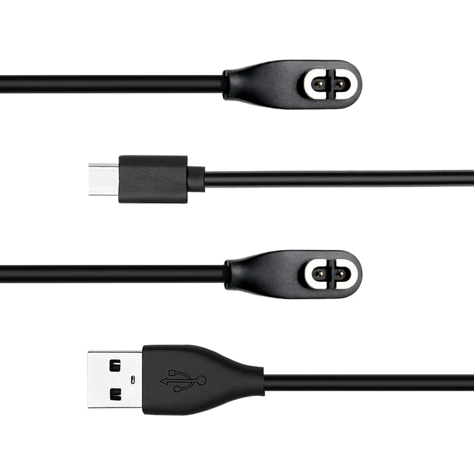 2-Pack USB Charging Cables, Charging Accessory, Headphone Accessories for Shokz Bone Conduction Headphones, Magnetic Replacement Adapter Charger, Compatible with Aftershokz Models