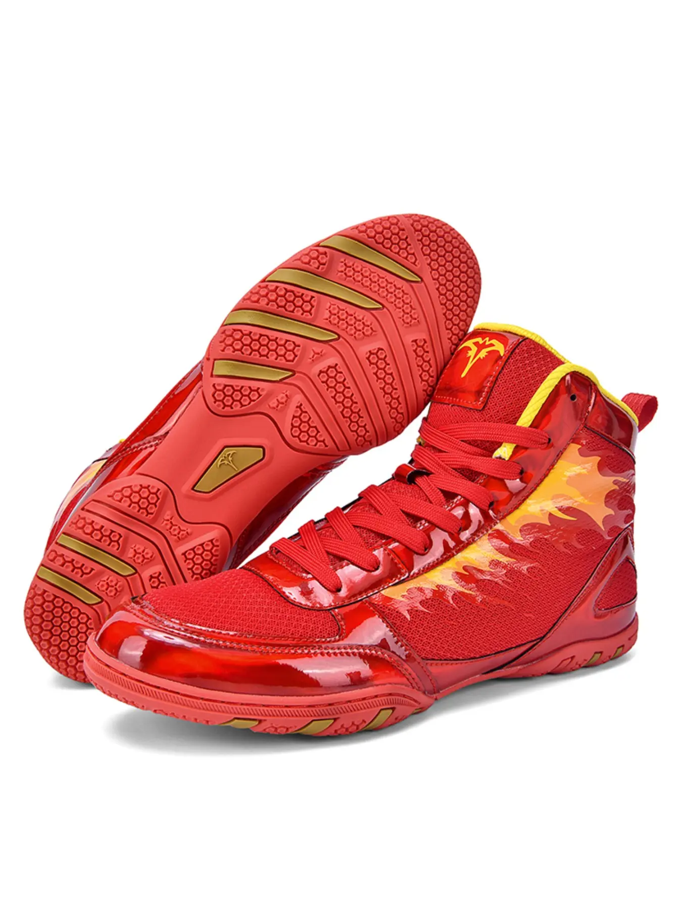 Men's Training Shoes and Sports Shoes, Trendy Fashion Anti-Slip Durable Boxing Wrestling Shoes, Ideal for Various Sports Training Scenarios, Gym Training Shoes