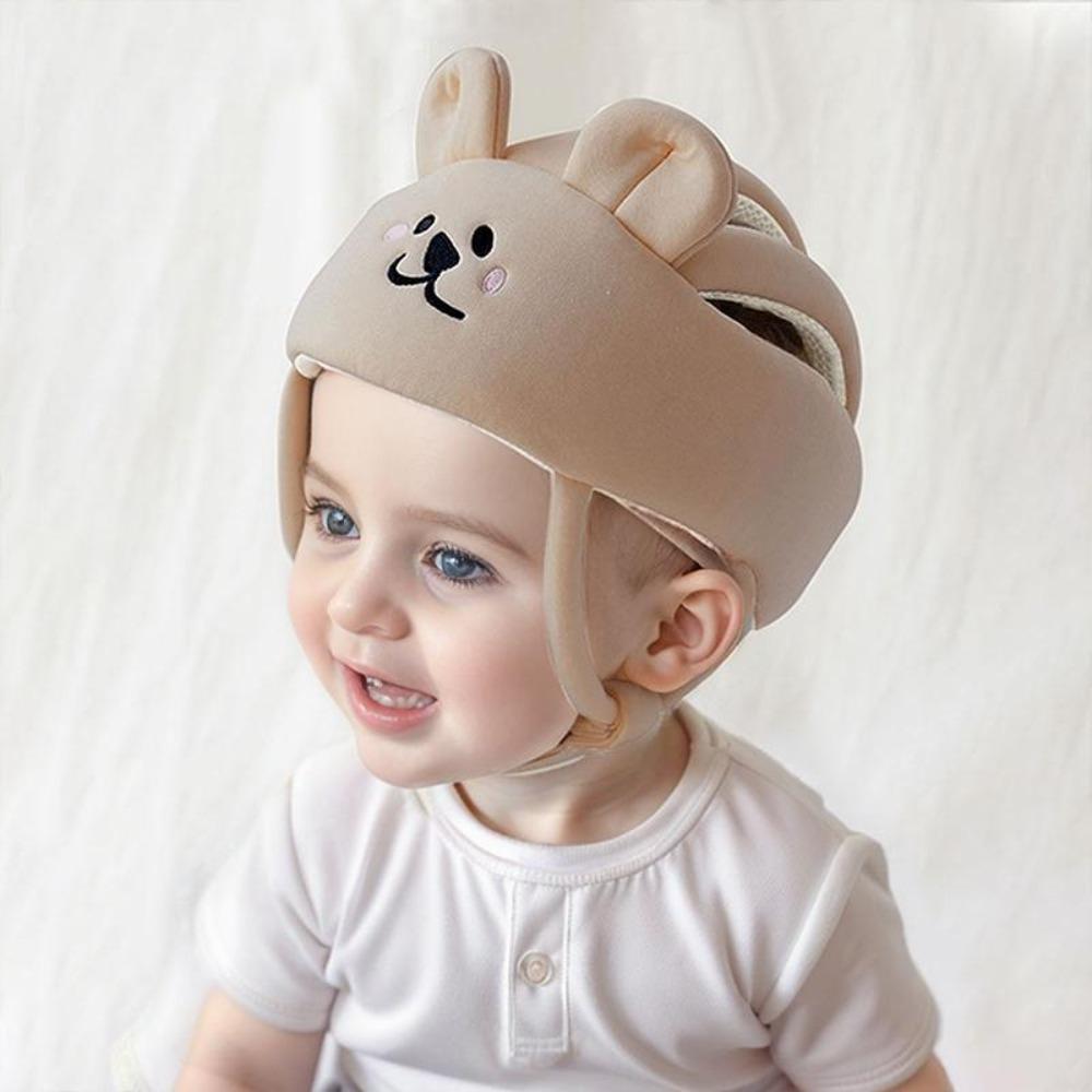 Cute Cartoon Rabbit Safety Helmet | Bunny Ear Bonnet, Breathable Anti-Collision Head Guard, Walking Helper Safety Hat, Portable Travel Essential, Funny Bunny Design Head Protection