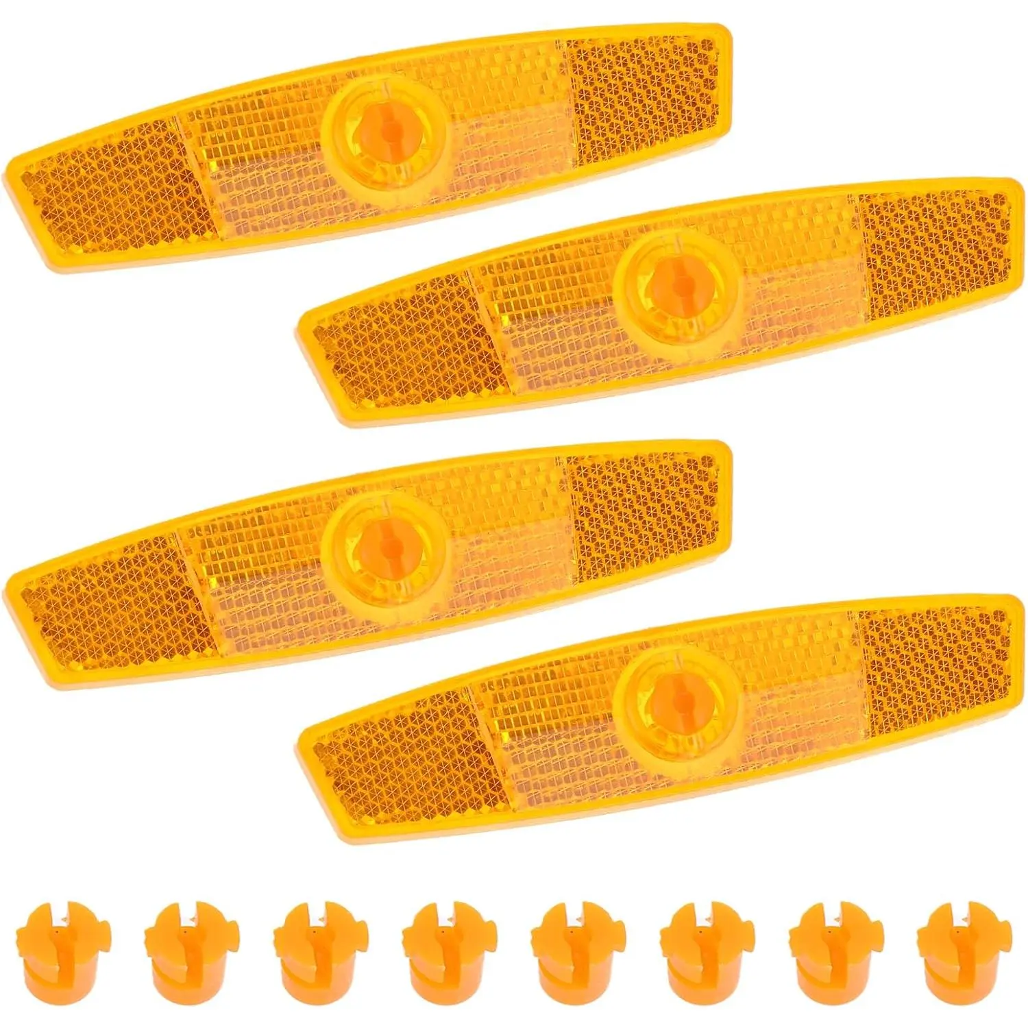 4 count  Wheel Spoke Reflectors Accessories,  Front and Rear Reflectors Mountain  Safety  Reflectors for Night Cycling, Handlebar, Seatpost  Front and Rear Reflectors