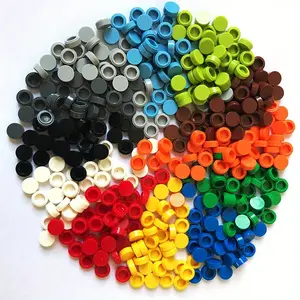 600pcs/lot Tile 1x1 Round Special Brick Building Block Small Particle Bulk Bricks Parts Diy Toy