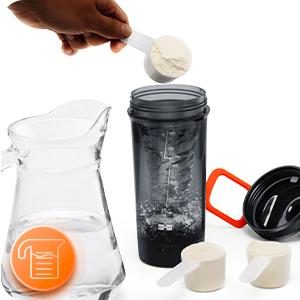 Shaker Bottle, Gallium USB C Rechargeable Electric Protein Mixer, Shaker Cups for Protein and Meal Replacement Shakes, BPA Free, Made with Tritan, 24oz Shaker Bottle, Gallium USB C Rechargeable Electric Protein Mixer, Shaker Cups for Protein and Meal Replacement Shakes, BPA Free, Made with Tritan, 24oz