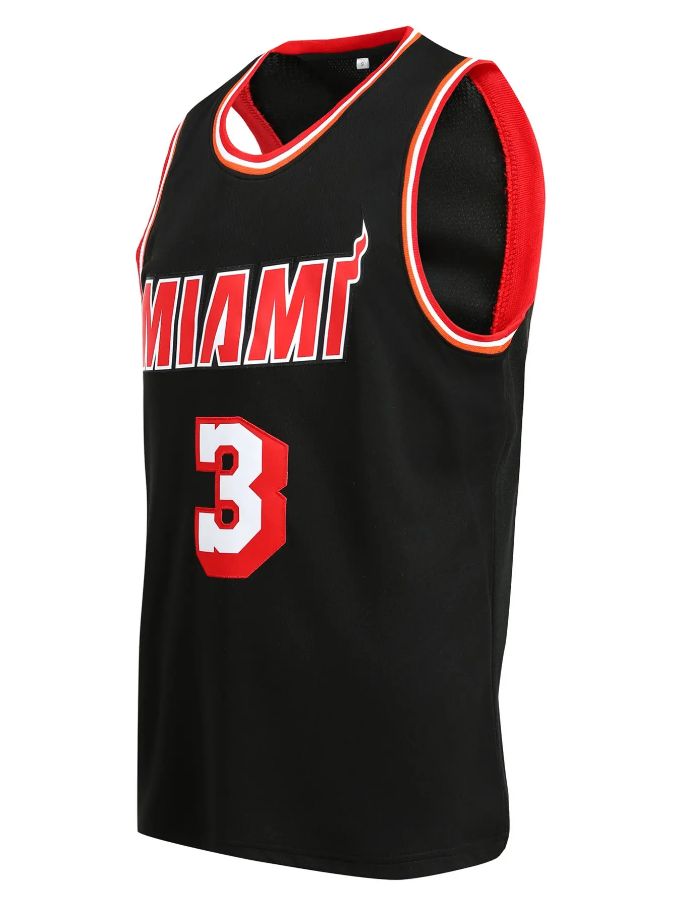 Men's 3 Black Basketball Jersey Embroidered Sports Vest, Casual Fitted Long Sleeve Top, H-Type Figure Pattern Design, Sporty Sports Top, Basketball Wear
