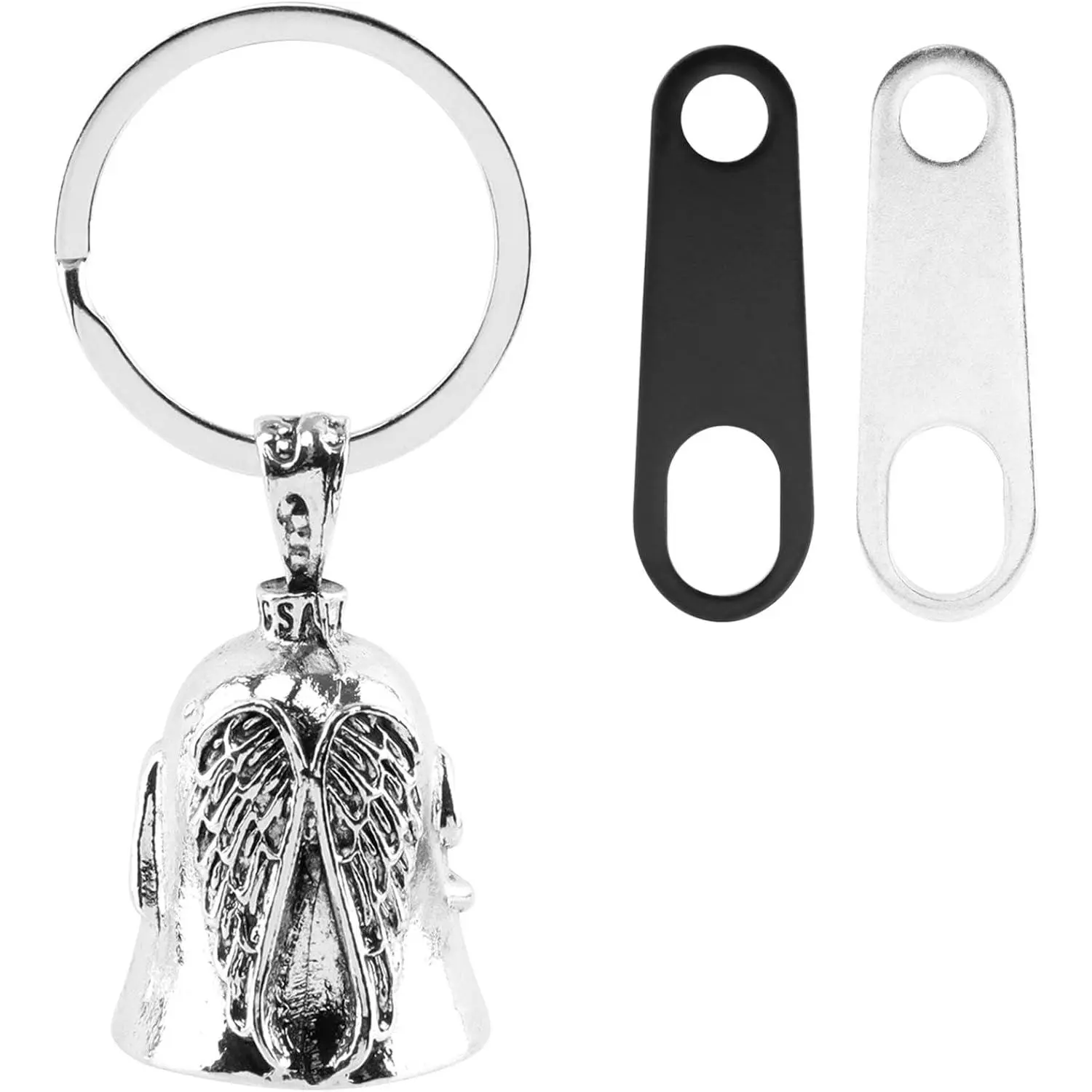 Motorcycle Bell with Keychain & 2 Hangers, Guardian-Angel Gremlin Bell for Bikers, Motorcycle Accessory Gift