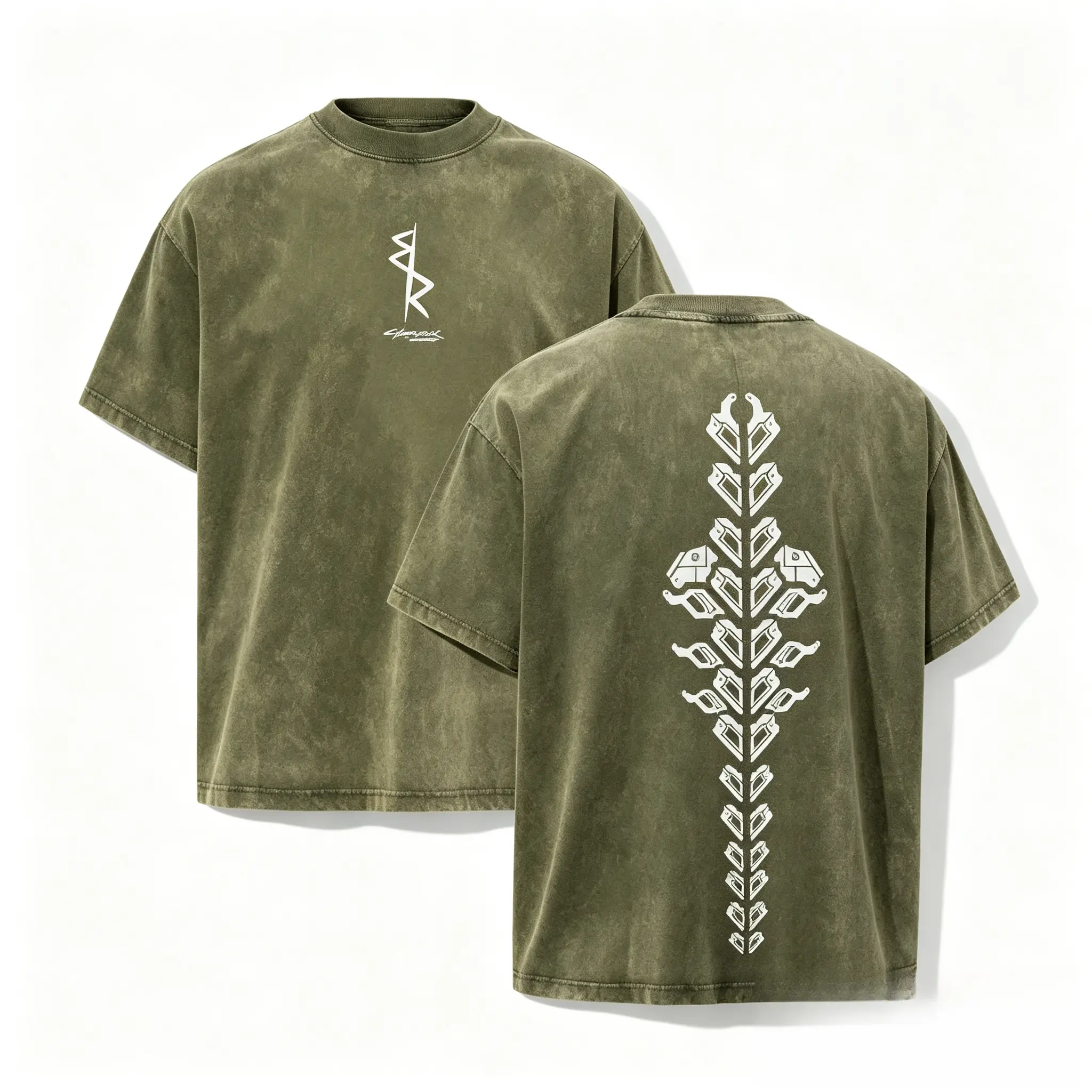 Cyberpunk Edgerunners Sandevistan Graphic Tee, Acid Washed Oversized Vintage T-Shirt for Men Women. 100%  Grunge Streetwear Anime Merch, David Martinez Cosplay Top, Retro Y2K Cyberpunk Aesthetic Clothes, Heavyweight Casual Shirt.