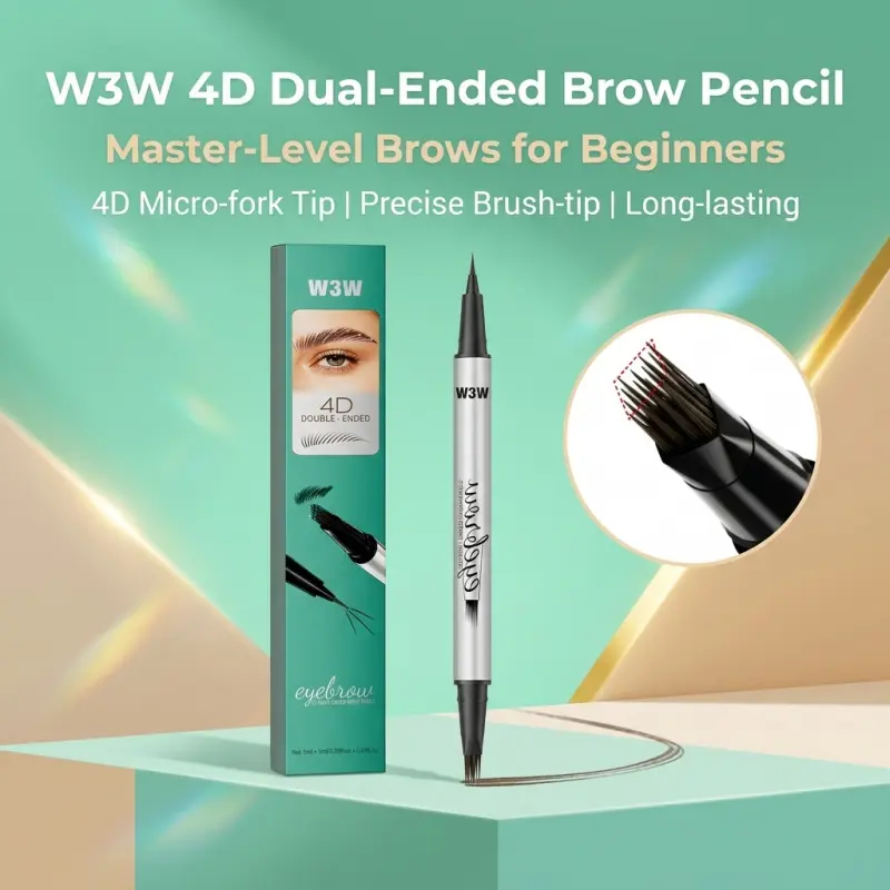 The Viral Multi-Tip Brow Pen Cosmetic Eyebrow Pencil W3W's Microblading Secret! Creates 1000 Realistic Hair Strokes Instantly, Precisely Sculpted Brows, Waterproof & Smudge-Proof, Perfect for Sparse Brows #browtutorial #makeuptok Eyebrow Pencil