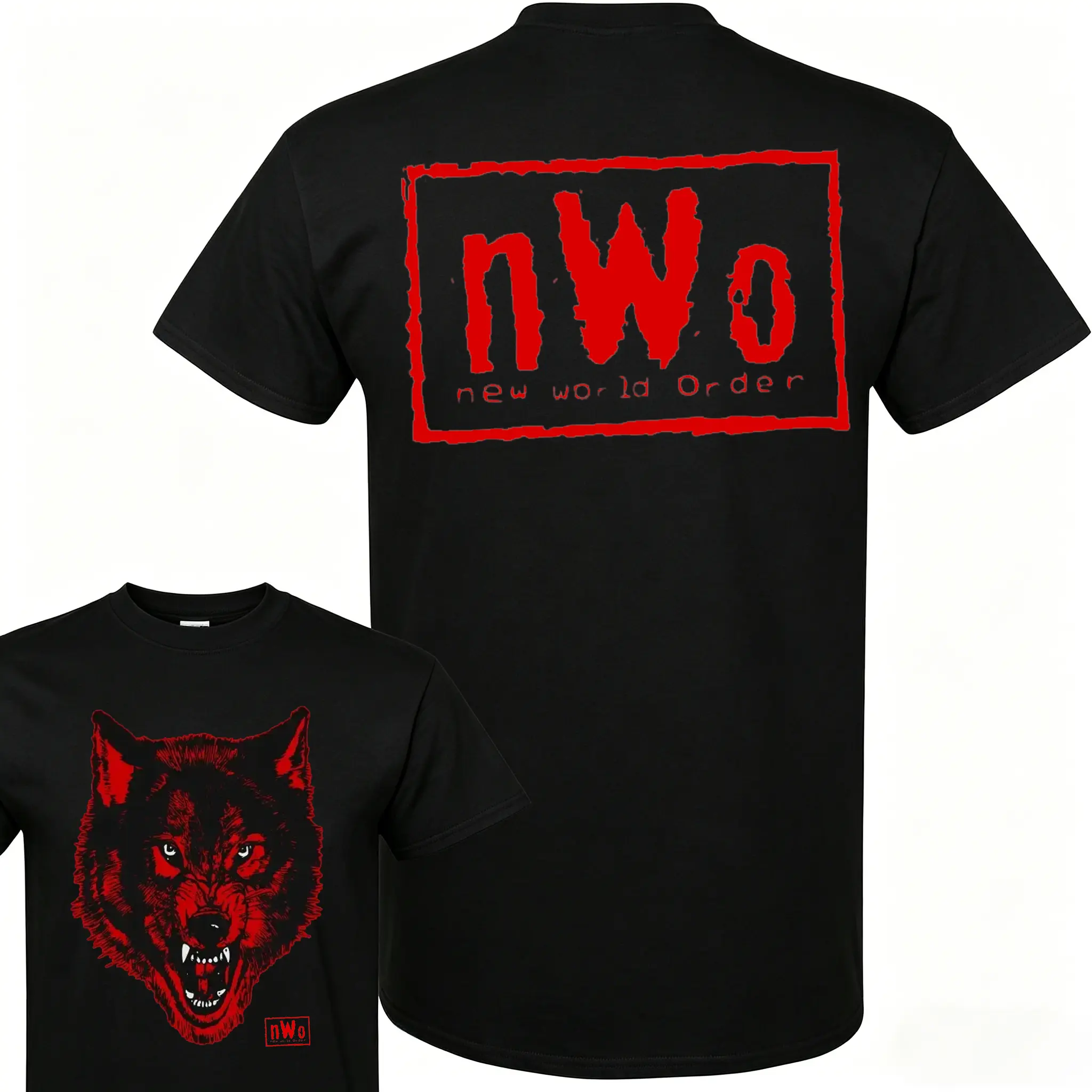 NWT nWo Wolfpack New World Order WCW Retro Logo Wrestling Shirt, S-3XL Sizes, WWE WWF Vintage Sports Top
