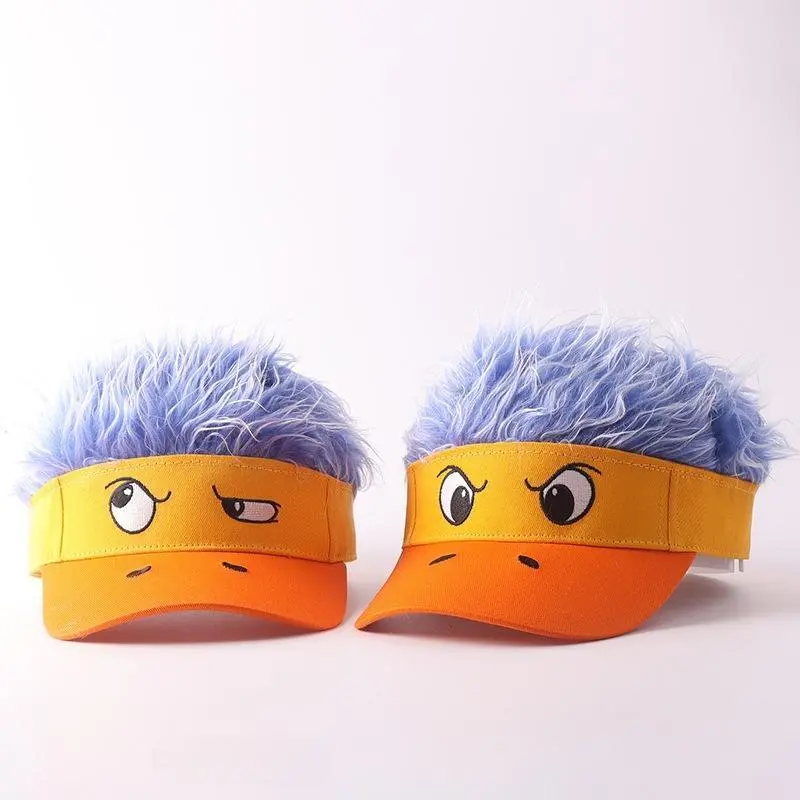 Unisex 3D Duck Wig Woven Baseball Cap - Animal Hat with Graphic Design, Adjustable Cool Hats for Cosplay, Birthday Parties, Sports & Outdoor Protective Headwear, Animal Hats, Caps With Designs