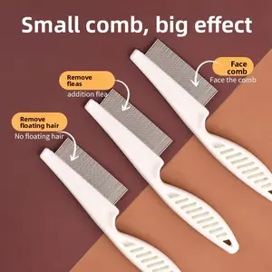 Fine-toothed comb for removing fleas and ticks, pet hair cleaner for removing loose hair