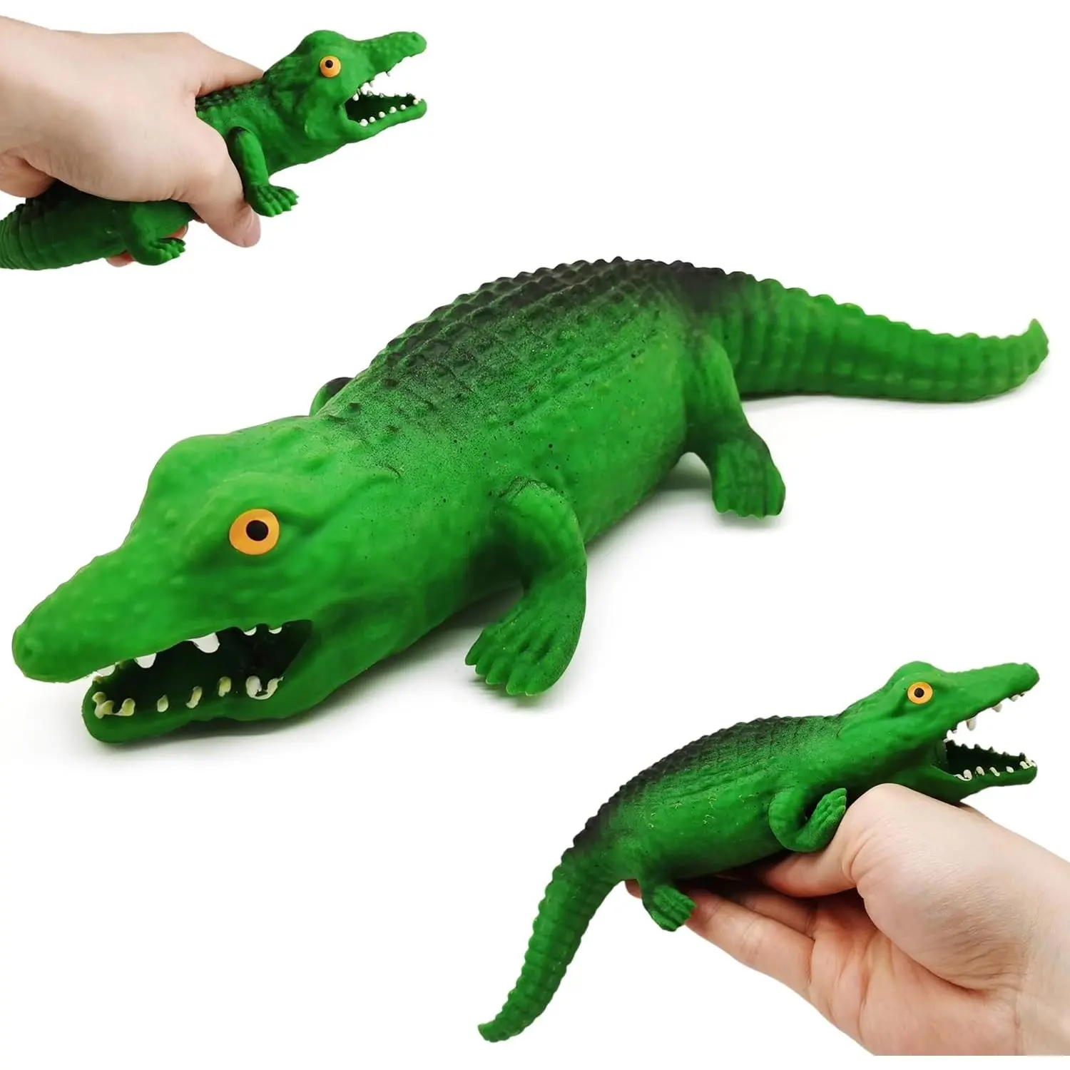 Alligator Squishy Fidget Stress Balls for Kids (1PCS) Crocodile Sand Filled Animals, Stress Relief Toys Adults Party Favors Squeeze Ball, Sensory Toys