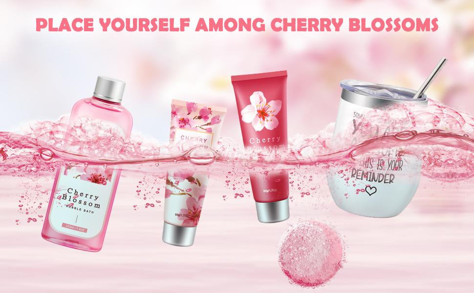 SUNDAY MIRTH Gifts for Women Birthday Gifts, Spa Gifts Set- 10 Pcs Christmas Valentine's Mother's Day Gifts and Cherry Blossoms Self Care Package Gifts Women, Relaxing Gifts Basket SUNDAY MIRTH Gifts for Women Birthday Gifts, Spa Gifts Set- 10 Pcs Christmas Valentine's Mother's Day Gifts and Cherry Blossoms Self Care Package Gifts Women, Relaxing Gifts Basket