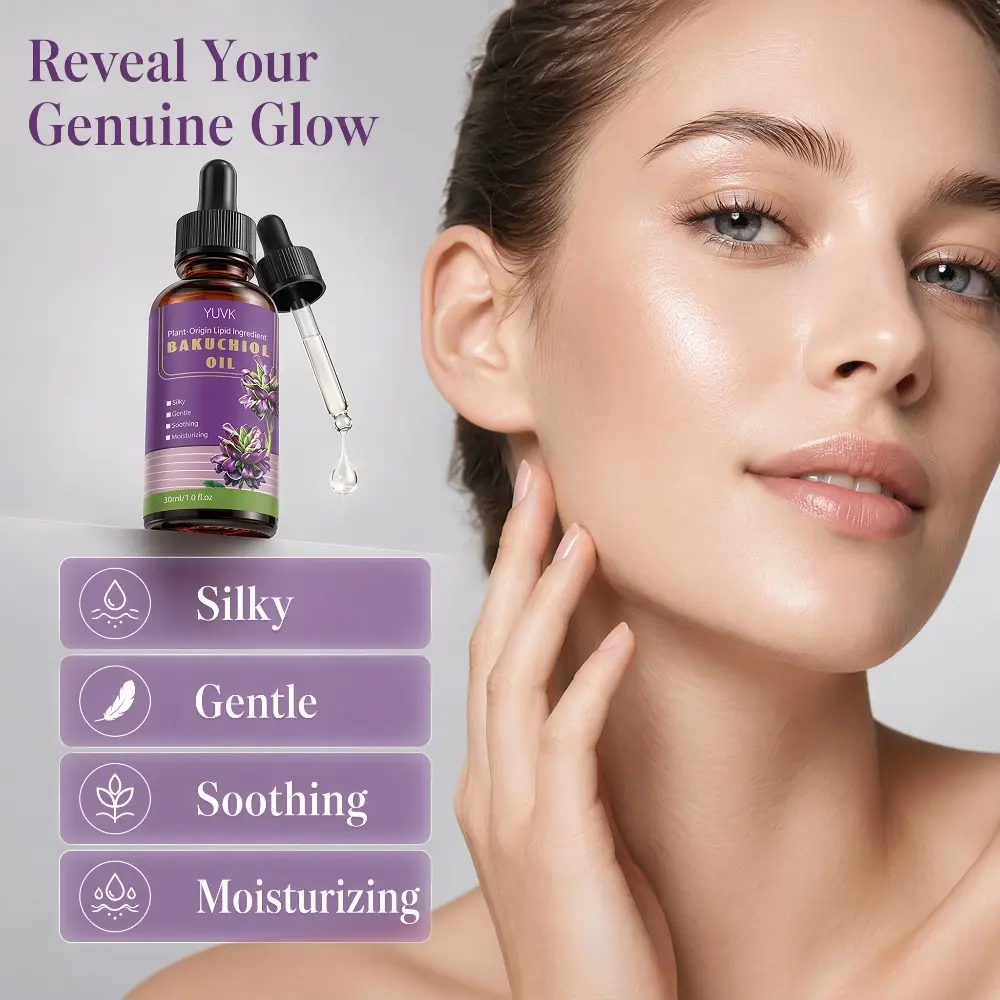 YUVK Bakuchiol Face Oil With Squalane And Jojoba Skin Smoothing Advanced Face Serum Complexion Serum For Daily Use