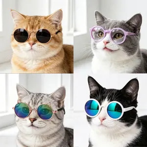 Pet Sunglasses Collection, Stylish Fashion Accessory Eyewear for Cats & Small Dogs, Fun Photo Prop