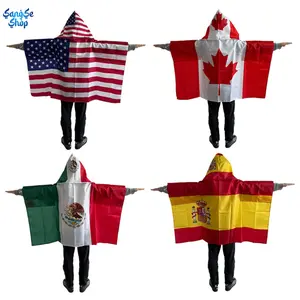 90x150cm Body Flag Cape for Sports Fans, Lightweight Wearable Fan Flag, Polyester Shoulder Flag for Games, Events, Festivals and Celebrations