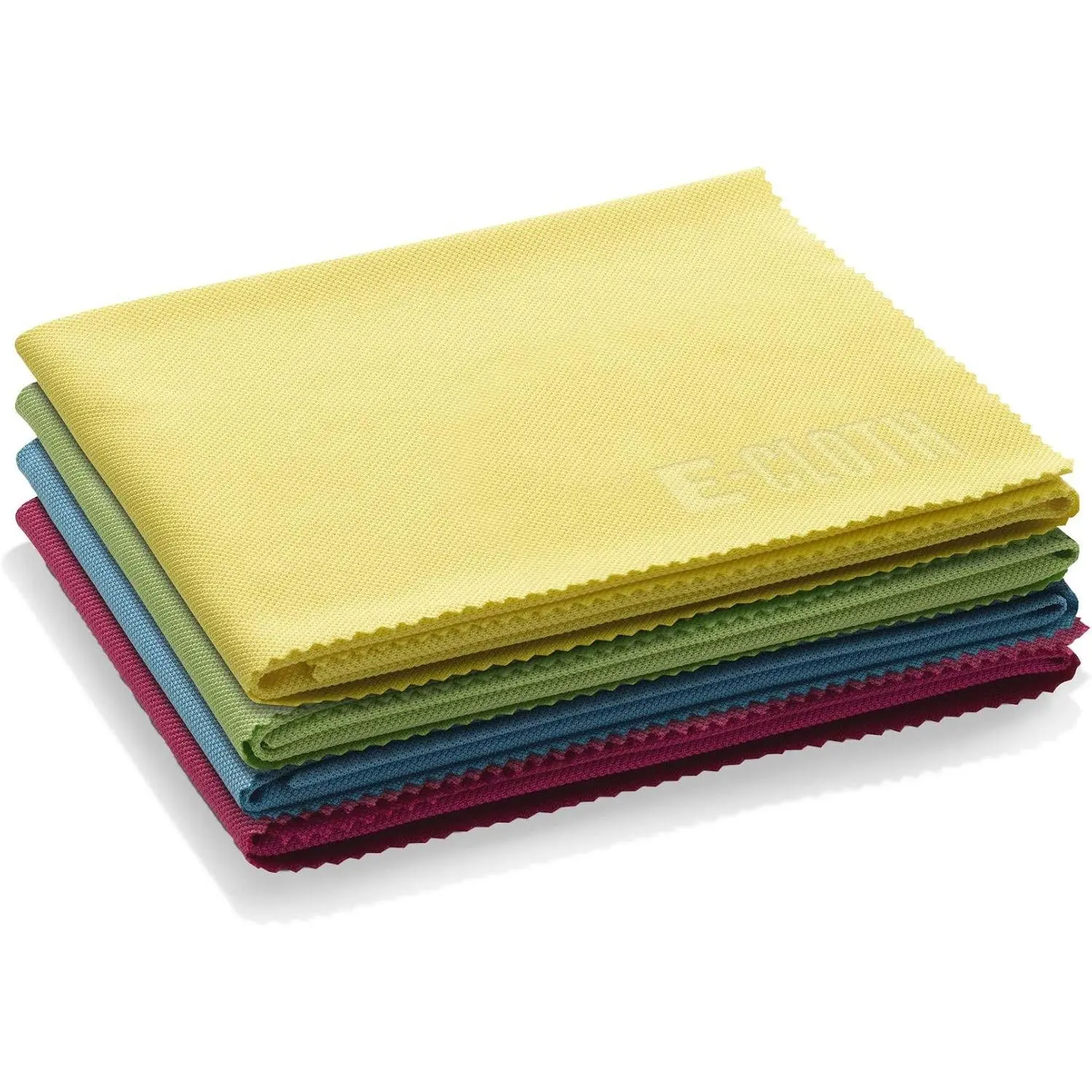 Glass & Polishing Cloth - Microfiber Cleaning Towel Cloth for Windows, Cars, Mirrors, Eyeglasses, & More, Streak Free Clean, Reusable & Machine Washable - Assorted Colors (4 Pack)
