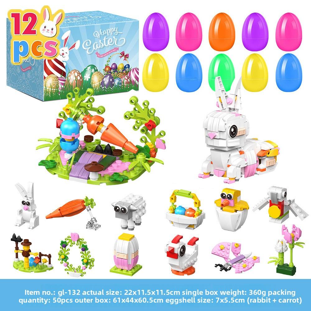 New Easter Egg Toys: Printed Plastic Open-Ended Eggs, DIY Bunny Capsule Toys, Easter Gifts