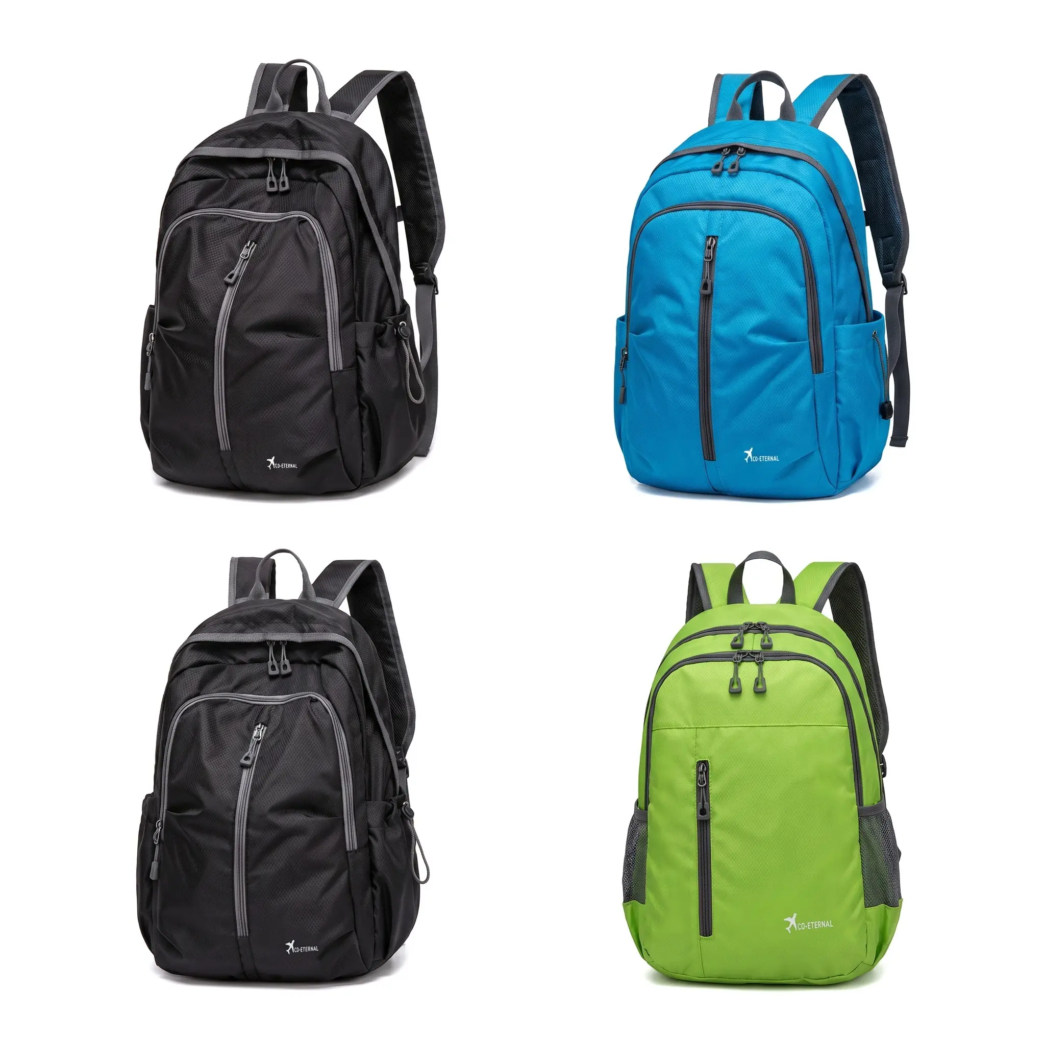 Unisex Adult 20-35L Expandable Size Hiking Backpack, Lightweight Waterproof Oxford Fabric Daypack with 15-in Padded Laptop Slot & Multi-Compartment Design, Wipe with Cloth for Hiking/Camping