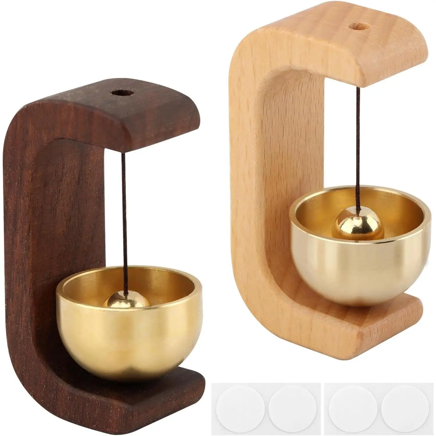 2-Count Brass Entry Alarm & Indoor Chime Doorbells & Intercoms for Shopkeepers’ Door Opening Alerts, Entry Alarm Doorbells & Intercoms