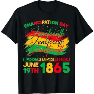 Juneteenth Black American Feedom 1865 Juneteenth Men Women T-Shirt