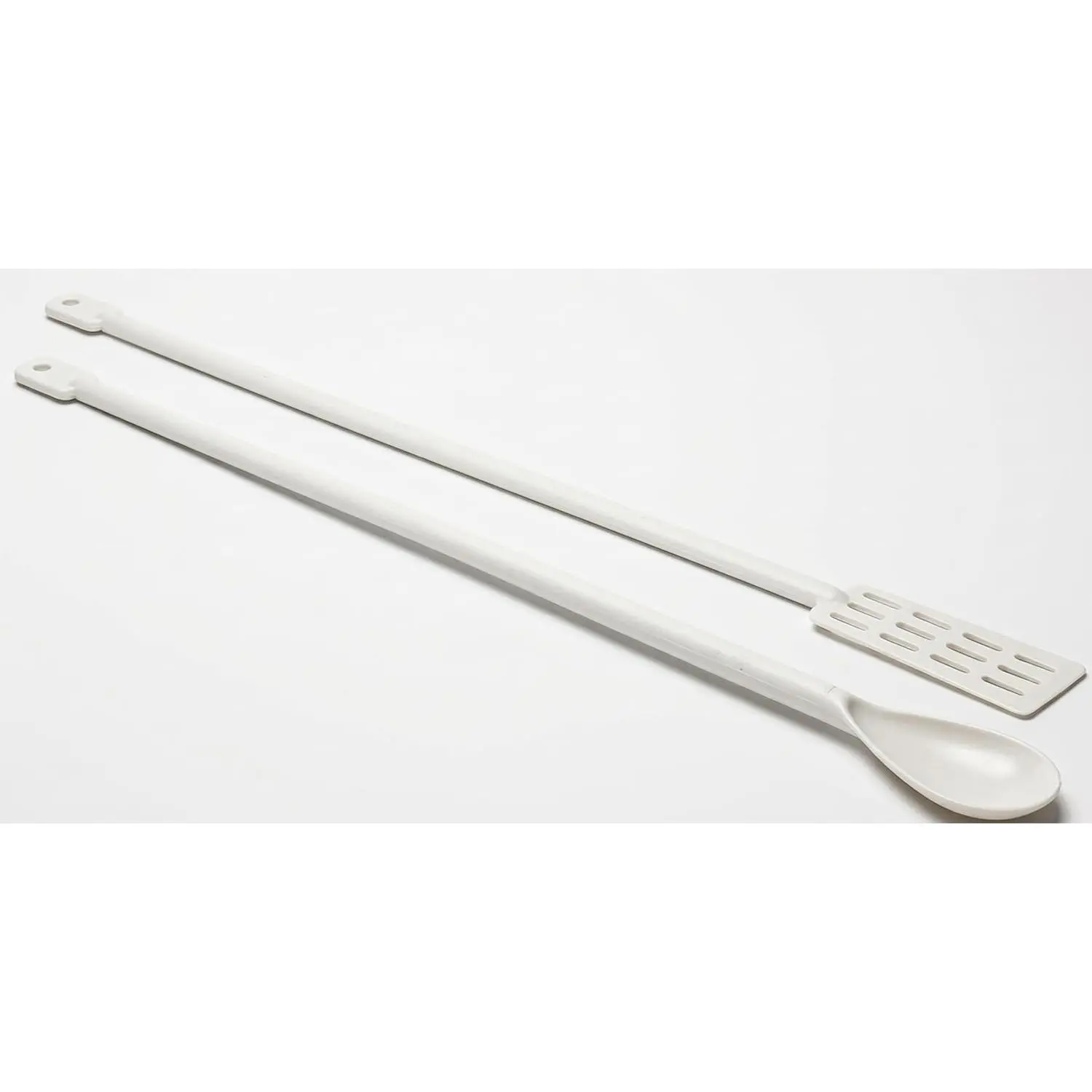 28" Plastic Brewing Spoon & Paddle Kit | Food-Grade Stirring Paddle for Beer, Wine & Kombucha Brewing | Long Handle Fits Carboys & Fermenters | Won’t Scratch Plastic Equipment