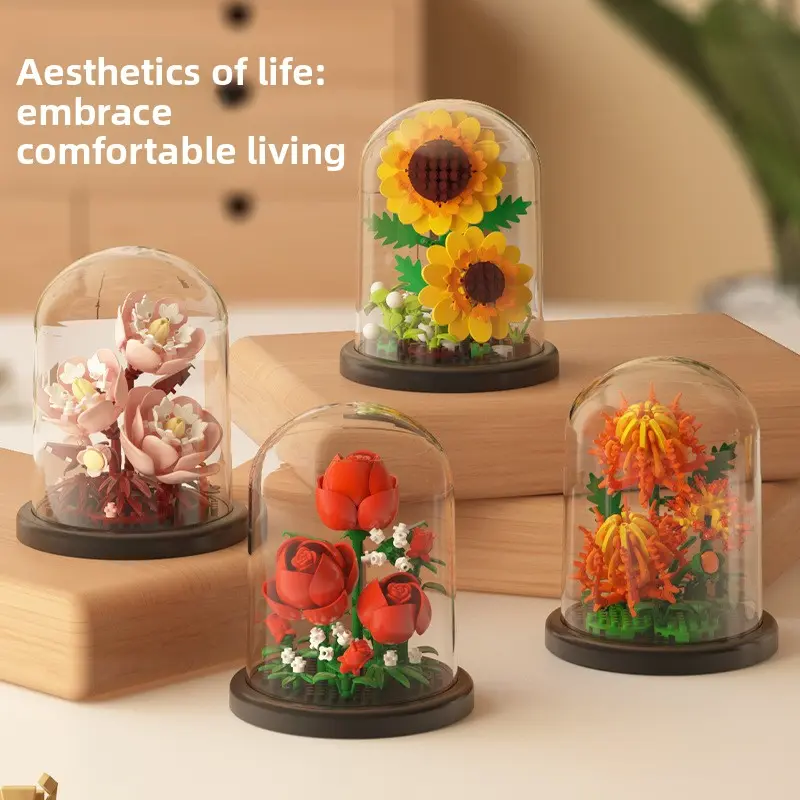 Flowerpot Series Building Block Set – Flower Building Blocks