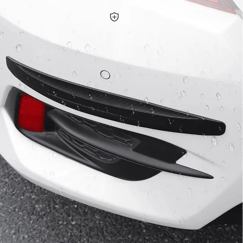 2-Pack Rubber Car Bumper Guards, Flexible Scratch-Resistant Shock Absorbers, Universal Fit for All Vehicles, Front & Rear Protection, Car Accessories