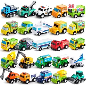 25 Pieces Pull Back Cars and Trucks Toy Vehicles Set for Toddlers, Girls and Boys Kids Play Set, Party Favors, School Gifts, Goodie Bags Stuffers for Kidsfidget toys