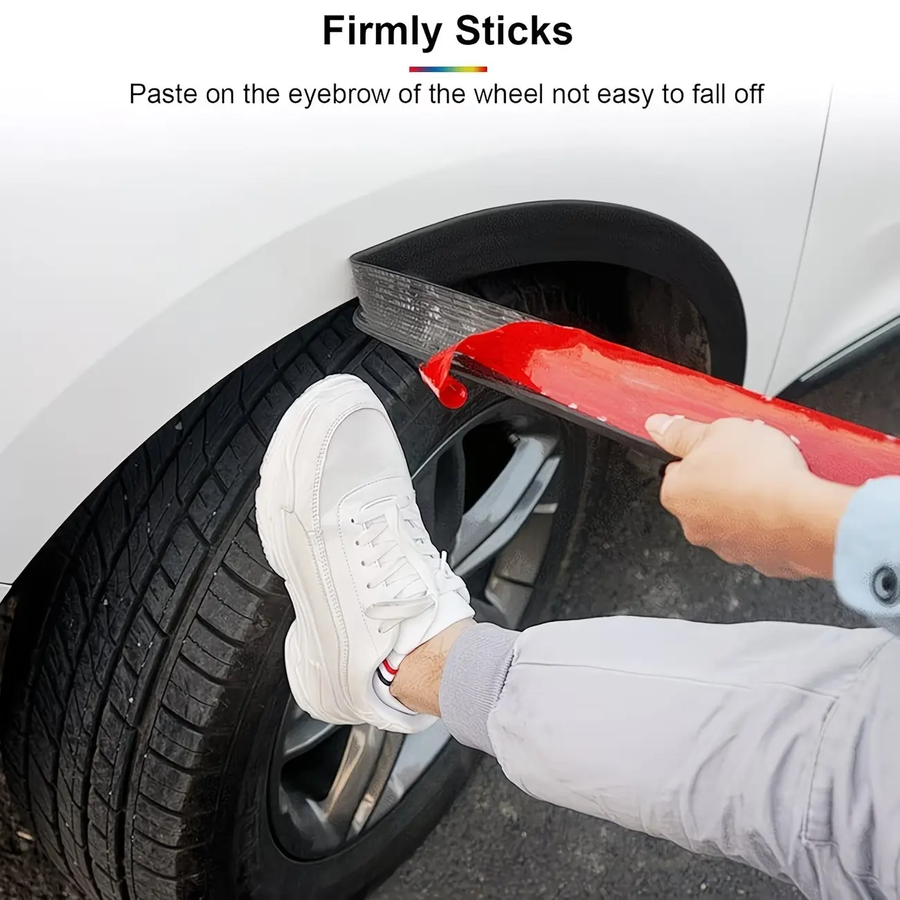 Car Wheel HUB Scratch Guard Strip, Collision Protection Bar, Wheel HUB Cover, External Decoration Accessory, Tire Protector, Durable