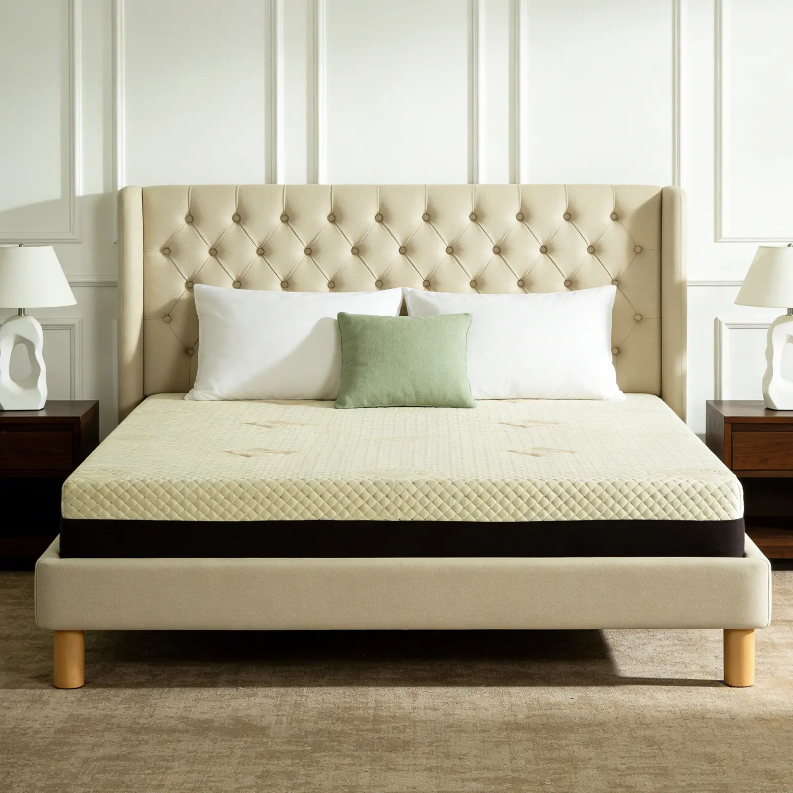 ARCH Queen Mattress 12 Inch Copper Infused Cooling Gel Foam Bed 7 Zone Pressure Relief Medium Firm Support Air Layer Cover CertiPUR US Made in Japan Bedroom, Yellow+Grey Color Options, Foam Material, Product Dimensions: 60.00 W x 80.00 D x 12.00 H in