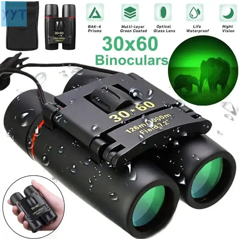 YYT1 Military Army 30x60 Night Vision Binoculars Goggles Hunting + Case  US Monocular Scope Telescopes