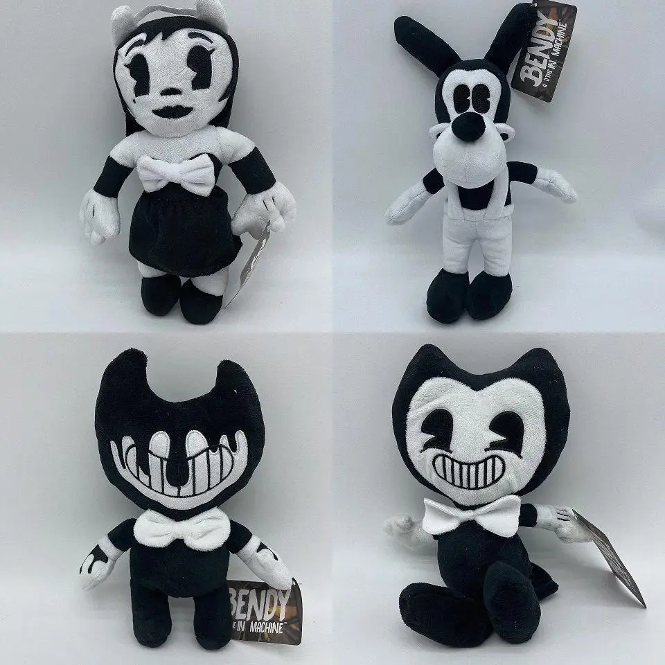 Hot 25/30cm Plush Bendy Doll And The Plush Ink Machine Toys StuffedThriller Game Plush Doll Soft Toys For Christmas Present Gift