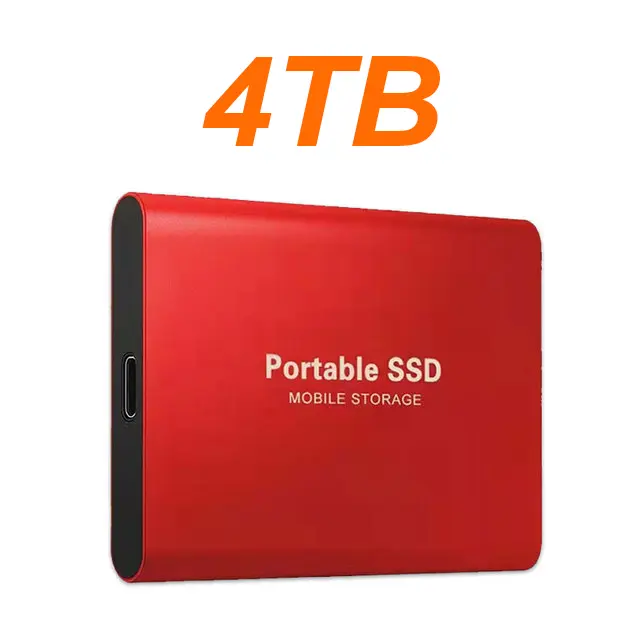 Large Capacity External Hard Drive Quiet Operation Mobile Storage SSD USB3.2 Type-C High Speed Solid Stae Disk For PC MAC