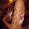 Dreamy Fairy Style Pearl Spiral Arm Cuff, 3D Flower Metal Spiral Design, Beach Party & Music Festival Fashionable Jewelry, 1 Piece