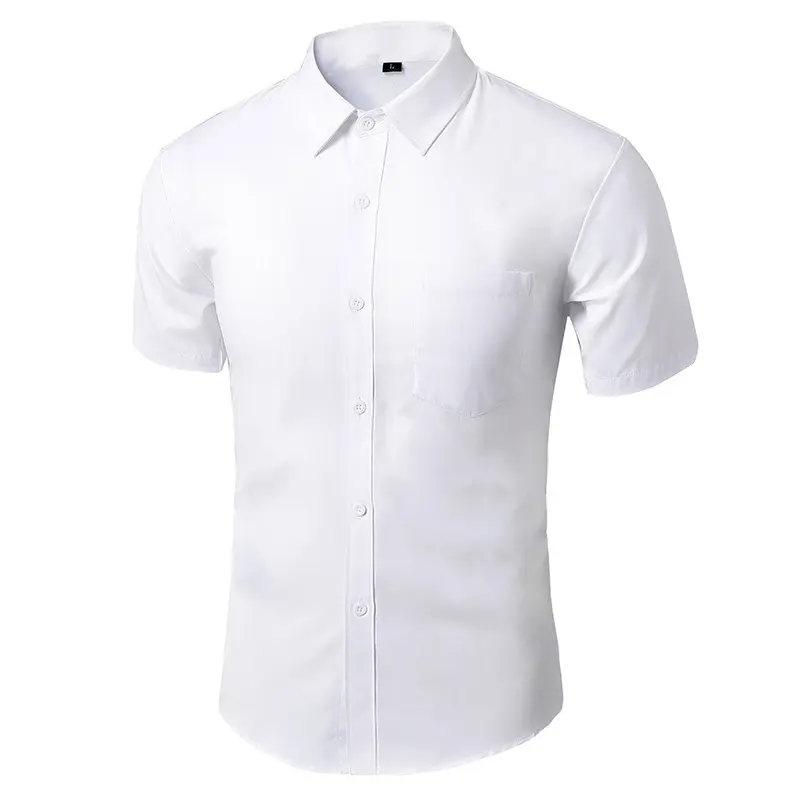 Short Sleeve Shirt White [Pocket]