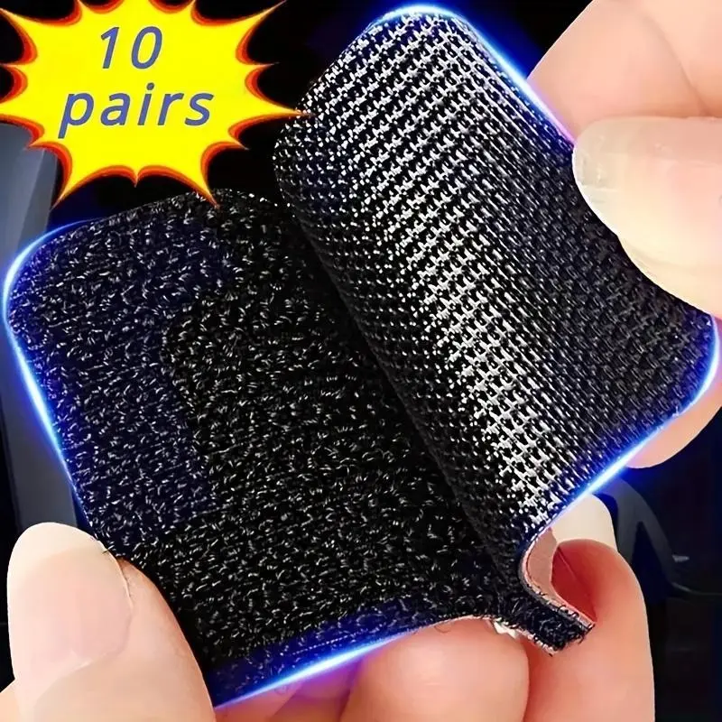 10 Pairs (20 Pieces) Square Carpet Fixing Stickers, High Adhesive Dual-Sided Tape for Car Mats, Home Floor Rugs, Anti-Slip Strips