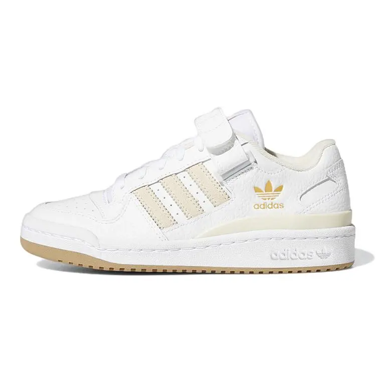 adidas Originals Forum Low Velcro Low Top Kids Skate Shoes Off White GZ3875